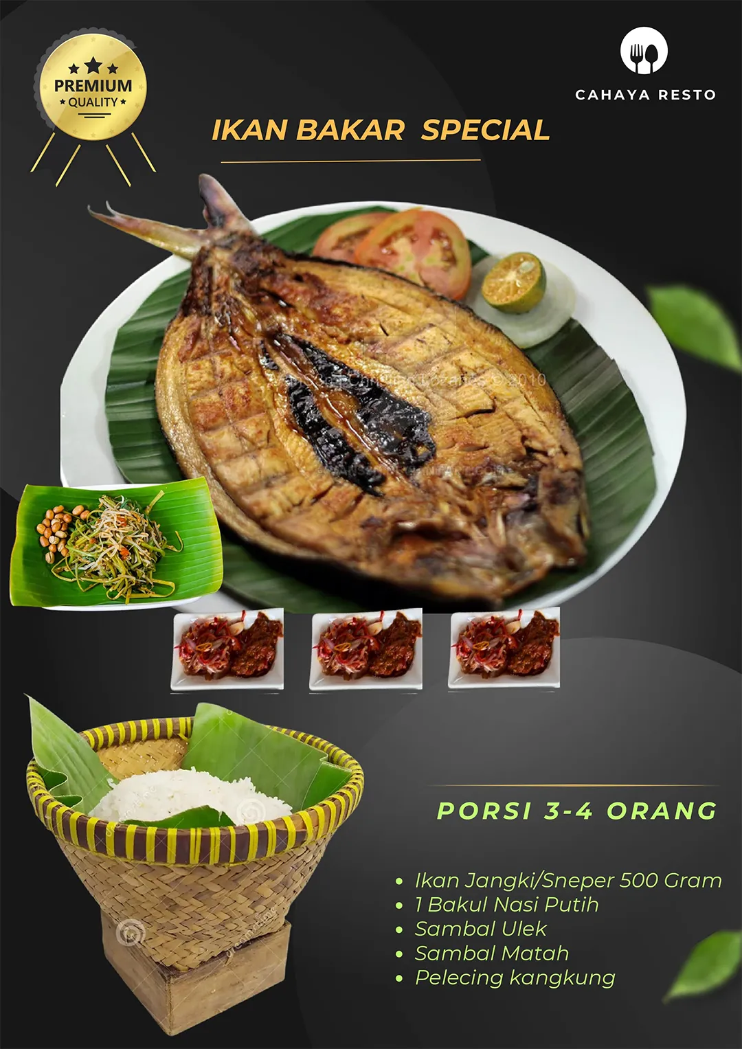 Ikan Bakar Special - Cahaya Resto Seafood Singaraja